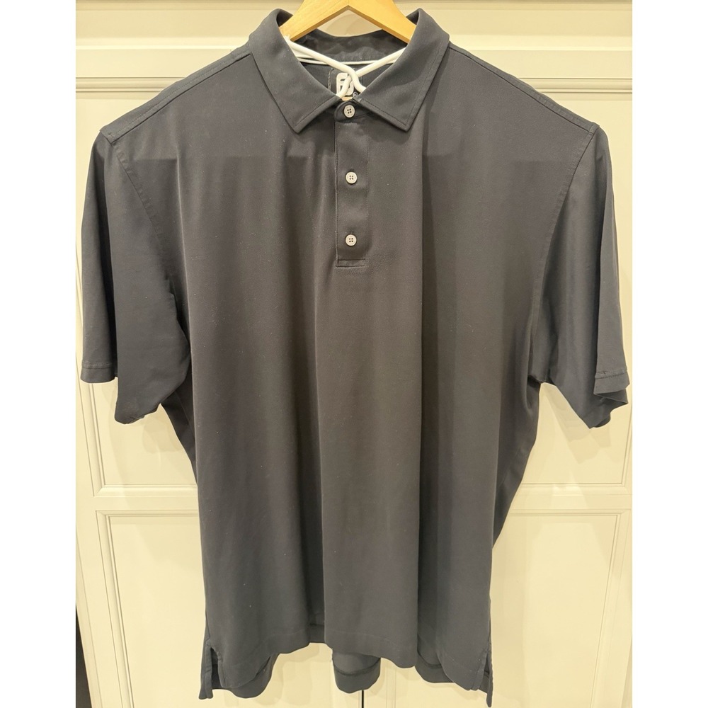 FootJoy Black 3XL collared short-sleeve golf polo moisture wicking